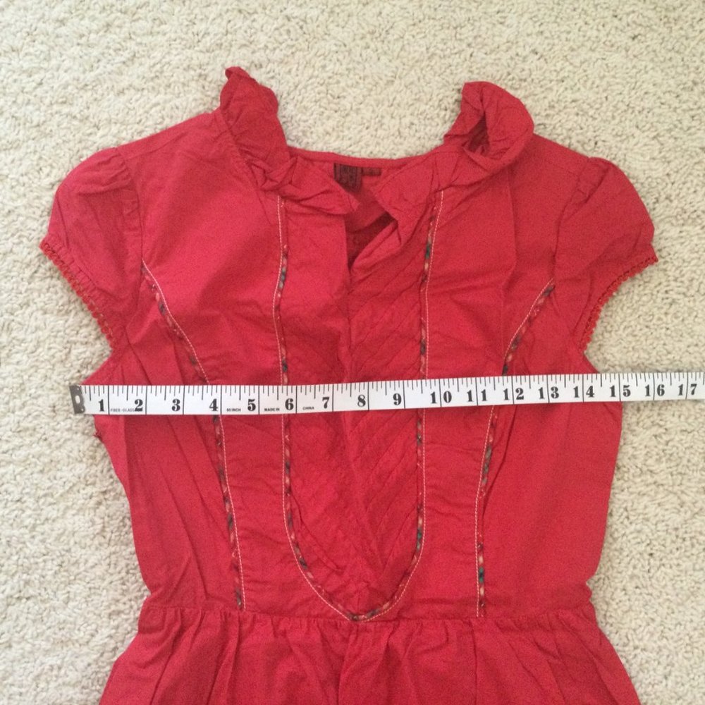 Red Embroidery Dress - Picture 6 of 7